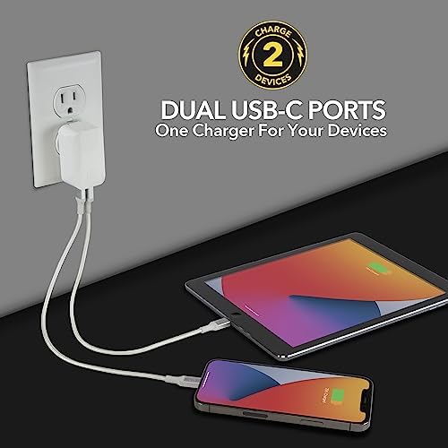 Scosche HPDC20-SP 20 W USB-C Fast Charger Mini Cube Wall Adapter – Ultra-Portable Power Delivery 3.0 for Swift Device Charging, 4 X Faster Charge Speed, Sleek Black Design for Enhanced Compatibility and Efficiency