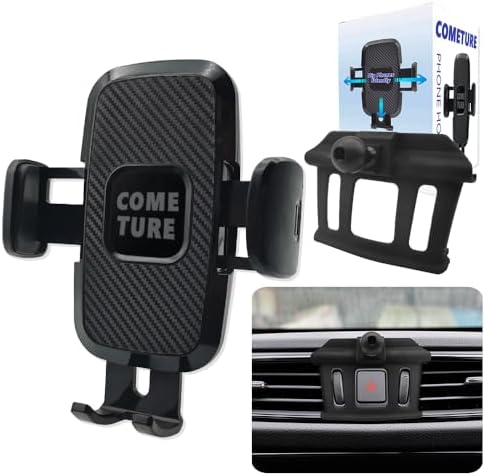 COMETURE Nissan Rogue Phone Holder Mount: 360-Degree Adjustable Car Cradle for i Phone & Android – Ultimate Smartphone Navigation Accessory (2014-2020) – Secure, Easy Installation, Enhanced Driving Experience