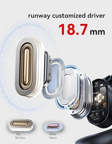Ultra-Lightweight King Lucky Open Ear True Wireless Earbuds – Bluetooth 5.3 Sports Headphones with 60-Hour Battery Life, Dual Device Connectivity & Exceptional Sound Clarity for Active Lifestyles and Outdoor Adventures