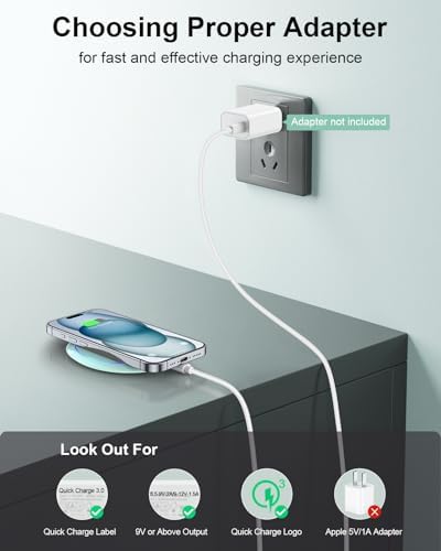 NANAMI Dual Pack Fast Wireless Charger – Qi Certified 10 W Charging Pad for i Phone 15/14/13/12/SE 2020/11 Pro & Samsung Galaxy S25/S24/S23/S22/S21/S20/Note 20 – Effortless Device Compatibility & Enhanced Speed for Air Pods Pro/3/2 – Sleek, Portable Design with Non-Slip Surface for Uninterrupted Charging