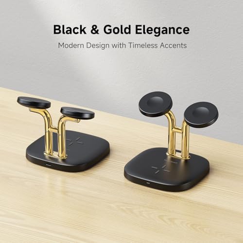 Revolutionize Your Charging Routine with the Swan Scout 3-in-1 Wireless Charging Station – Fast Dual Charger for Apple Watch Ultra 2/10/9 & Air Pods Pro 2/3/2 in Elegant White and Silver – Compact Design, Rapid Power Boosts, and Enhanced Safety Features for Modern Living
