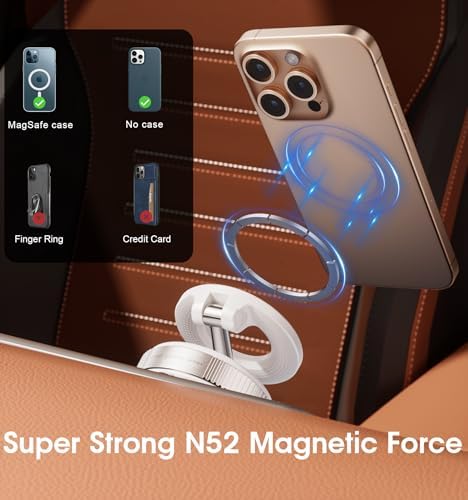 Revolutionize Your Driving with the 2026 Advanced Magnetic Car Phone Holder – 360° Rotatable, 96 LBS Ultra Suction Cup Mount for Ultimate Stability – Perfect for Mag Safe i Phone & Android Devices – Effortless Installation & Enhanced Safety for Gym, Home, and On-the-Go Usage