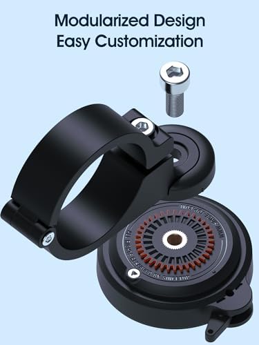 sincetop Quad Series Phone Holder for Bikes & Motorcycles – Premium Aluminum Handlebar Mount with Quick Lock Mechanism – Universal Fit for Mountain, Road, E-Bikes & Scooters – Securely Accommodates All Phone Sizes for Seamless Navigation and Hands-Free Experience