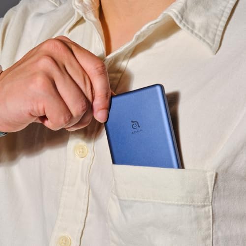 ADAM ELEMENTS Gravity C5 Magnetic Wireless Power Bank – Ultra-Fast Charging for i Phone 12-16 & Air Pods – Sleek Red Design, Effortless Magnetic Alignment, Lightweight & Portable Charging Solution for On-the-Go Users