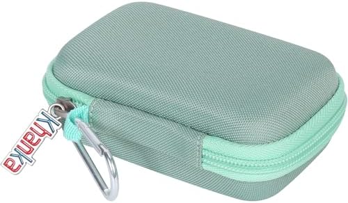 Khanka Compact Hard Shell Travel Case for Anker Mag Go 10000 m Ah Power Bank – Lightweight & Shockproof Protection for Apple Watch Charging – Ideal for Outdoor Adventures with Carabiner Clip – Dust & Water Resistant Storage Solution – Secure Design with Internal Buckle & Mesh Pocket for Accessories – Case Only, No Battery Included