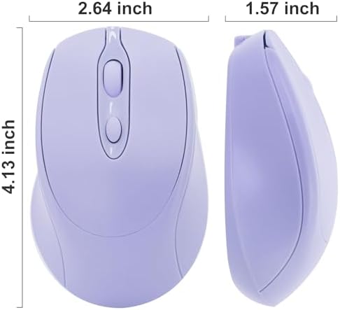 Sleek Silent Rechargeable Wireless Mouse – Ergonomic Light Green Design for Laptop, i Pad, Mac Book, Surface Pro, and More – Perfect for Travel and Everyday Use with Dual Mode Bluetooth Compatibility