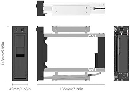 ORICO 5.25 Trayless Hot Swap Mobile Rack for 3.5-Inch SATA SSD and Hard Drives – Effortless Drive Exchange and Enhanced Compatibility for Streamlined Data Management