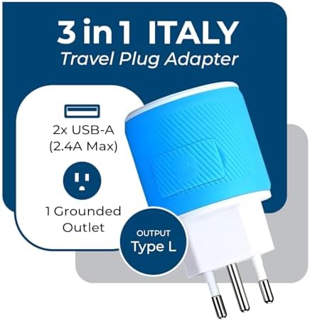 OREI Switzerland Travel Plug Adapter with Dual USB Ports – Ultimate Type J Charging Solution for USA Devices – Fast, Efficient Power for i Phones, Laptops, Tablets & More – Essential Travel Accessory for Hassle-Free Connectivity