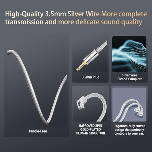 Premium Hybrid In-Ear Monitors with Advanced 1 BA + 1 DD Technology | Unmatched Comfort for Long Listening Sessions | Deep Bass for Gaming and Music Enthusiasts | Ergonomic Design for Noise Isolation and Fit | Universal Device Compatibility | Elevate Your Sound Experience Today