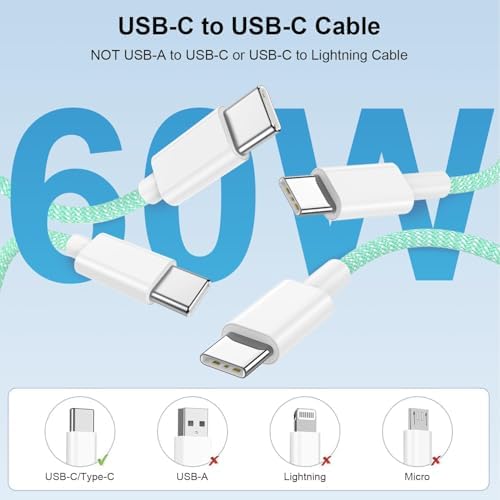Elevate Your Charging Experience: 20 W USB-C Fast Charging Kit for i Phone 15 & 16 – 2 Pack Wall Adapter with 6 FT Cables – Stylish Pink Design for i Phone 16 Pro Max, 15 Pro Max & i Pad Pro – Enhanced Compatibility & Rapid Power Delivery