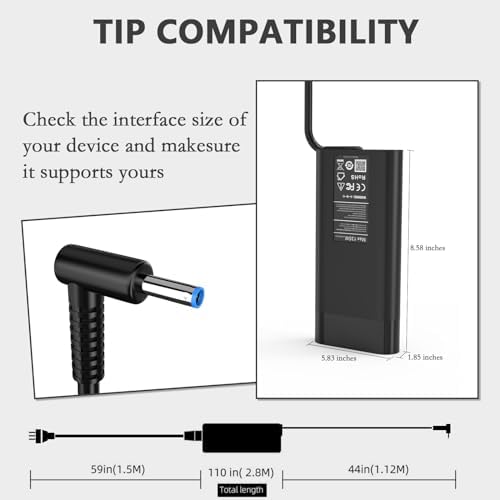 High-Performance 135 W Laptop Charger for HP Spectre X360 & Pavilion Series – Reliable AC Power Adapter with Enhanced Safety Features for Optimal Device Protection and Fast Charging Efficiency