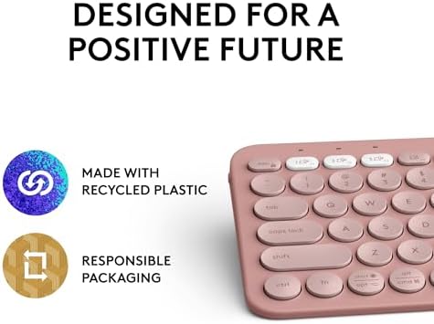 Logitech Pebble Keys 2 K380 s: Versatile Multi-Device Bluetooth Wireless Keyboard with Customizable Shortcuts, Slim & Portable Design for Ultimate Productivity Across Windows, mac OS, i Pad OS, Android, and Chrome OS – Tonal Graphite Finish for Style and Comfort