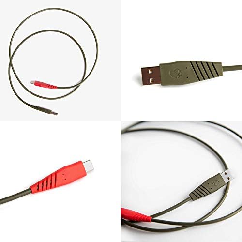 Skullcandy 20 W USB-C to Lightning Cable – 4 ft Fast Charging & Sync Cable for i Phone/Pro/Max – Stylish Blue/Green Design for Enhanced Durability and Performance