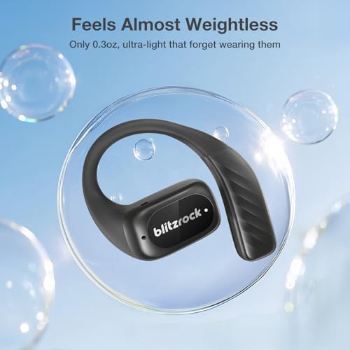 Elevate Your Sound Journey with CT3 Open Ear Bluetooth Headphones – 32-Hour Playtime for Endless Enjoyment, IPX5 Waterproof for Active Lifestyles, and Advanced 4-Mic ENC for Clear Conversations – Tailored EQ App and Ergonomically Designed Earhooks for Ultimate Comfort During Workouts, Running, or Cycling – Seamless Bluetooth 5.4 Connectivity for Uninterrupted Listening Experience