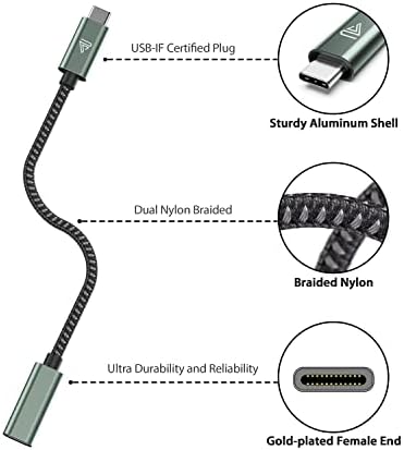 High-Speed USB C Extension Cable (20 Gbps Data Transfer, 240 W Fast Charging, 3.3 Ft) – USB 3.2 Type C Male to Female Adapter for i Phone 16, Pixel, PSVR2, Mac Book Air/Pro, and Dell XPS – Optimal Versatility & Enhanced Performance in a Sleek Red Design