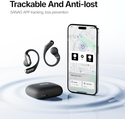 Lightweight Sanag Open Ear Bluetooth 5.3 Headphones – Superior Hi-Fi Sound with 26-Hour Battery Life and IPX4 Water Resistance for Ultimate Comfort in Active Lifestyles