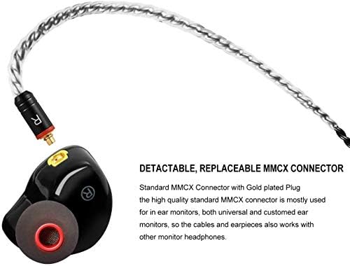 Premium Hi-Fi Dual Driver In-Ear Monitor Earbuds with Detachable Cable – Noise-Canceling Headset for Musicians, Singers & Audiophiles | Elegant Wood Grain Design for Superior Sound Isolation and Versatile Compatibility