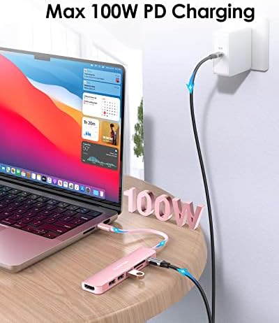 Elevate Your Connectivity with the LENTION USB C Hub: 100 W Fast Charging, 4 K HDMI Output, Dual Card Reader, and Versatile USB 3.0/2.0 Compatibility for Mac Book Pro, Mac Air, Surface, Chromebook, and More – Sleek Space Gray Design for Professionals and Creatives Seeking Enhanced Performance and Productivity