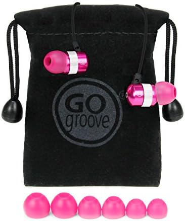 GOgroove Audi OHM HF Earbud Headphones – Superior Noise Isolating In-Ear Earphones with Deep Bass, Ergonomic Fit & Comfortable Gel Tips for All-Day Use – Perfect for Music Lovers, Commuters & Fitness Enthusiasts
