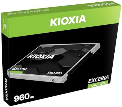 Unleash Superior Speed with KIOXIA EXCERIA 960 GB SATA SSD – High-Performance 2.5” Internal Drive for Ultimate Laptop and Desktop Upgrades, Lightning-Fast Boot Times, and Enhanced Productivity!