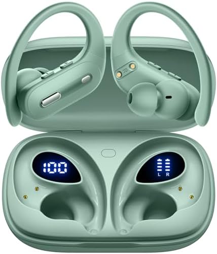 Ultimate Bluetooth 5.3 Wireless Earbuds with Cutting-Edge Active Noise Cancelling – 90 Hours of Playtime for All-Day Listening – IPX7 Waterproof for Ultimate Durability – Ergonomic Design for Secure Comfort – Ideal for Audiophiles and Active Lifestyles Seeking Premium Sound and Hands-Free Calling Solutions