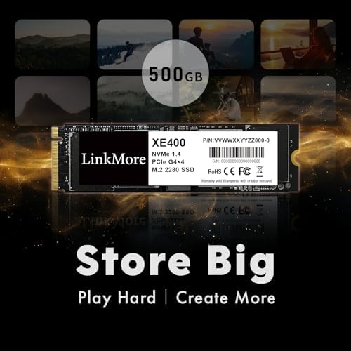Elevate Your System Performance with Link More XE300 SE 256 GB PCIe Gen3 NVMe M.2 2280 Internal SSD – Lightning-Fast Read Speeds Up to 2100 MB/s and Write Speeds of 1500 MB/s for Unmatched Efficiency and Reliability in Data Storage Solutions