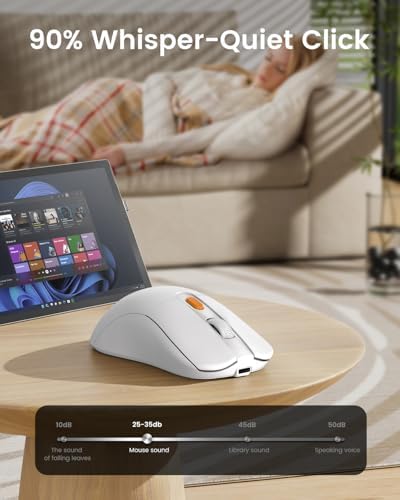 Proto Arc Rechargeable Wireless Mouse Jiggler – USB-C Slim Portable Device Mover for Laptop, Mac, i Pad & PC – Stay Active and Productive Effortlessly – Ideal for Multitasking & Presentations – Enhanced Compatibility & Long-Lasting Power
