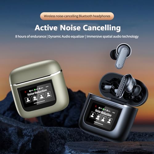 Transform Your Listening Experience with TWS Touch Screen Bluetooth Earbuds – Superior Active Noise Cancellation for Small Ears, Effortless Bluetooth 5.4 Connectivity, and Intuitive Touch Controls for i Phone & Android – Stylish, Lightweight Design for Ultimate Comfort on the Move