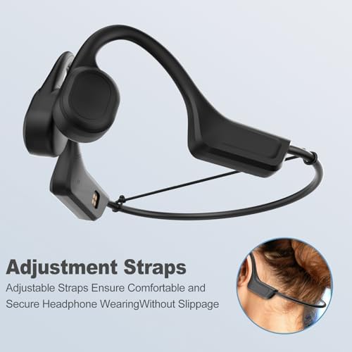 Advanced Bone Conduction Wireless Headphones – IPX7 Waterproof Earbuds with Bluetooth 5.3 for Active Athletes – 10-Hour Playtime, Built-in Mic, Ideal for Running, Cycling, and Hiking – Experience Sound Without Isolation