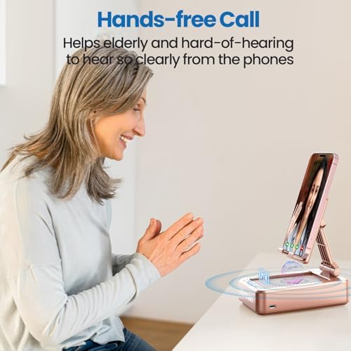 Transform Your Multimedia Experience with the JTEMAN Adjustable Tablet Stand Featuring Bluetooth Speakers – Versatile Kitchen Gadget and Perfect Gift for Him or Her – Wireless Charging Station for Phones and Tablets, Enhanced Compatibility for All Devices