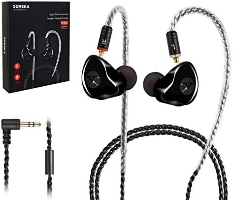 Premium Hi-Fi Dual Driver In-Ear Monitor Earbuds with Detachable Cable – Noise-Canceling Headset for Musicians, Singers & Audiophiles | Elegant Wood Grain Design for Superior Sound Isolation and Versatile Compatibility
