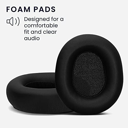 Premium kwmobile Replacement Ear Pads for Steel Series Arctis Nova Pro Wireless – Dual Pack Black Earpads for Ultimate Comfort and Superior Audio Quality, Perfect for Gamers and Music Enthusiasts