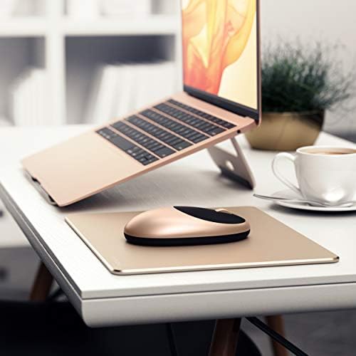 Satechi M1 Wireless Bluetooth Mouse – USB-C Rechargeable, Sleek Compact Design for Mac & Windows, Ultimate Portability for i Phone, i Pad Pro, Mac Book & More – Stylish Silver Finish for Effortless Connectivity and Comfort