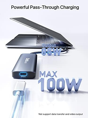 Elevate Your Connectivity: Dockteck 7-in-1 USB C Hub with 4 K 60 Hz HDMI, Lightning-Fast Ethernet, and Advanced Power Delivery – Perfect for Mac Book Air/Pro M1 2020, i Pad Pro 2021, and i Pad mini 6 for Seamless Multitasking and Superior Performance
