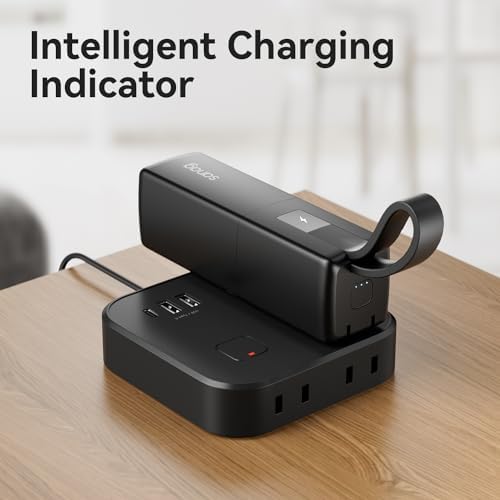 Sanag 3-in-1 Compact Power Bank with Built-in USB-C Cable and AC Plug – 5,000 m Ah Fast Charging Mini External Battery Pack for i Phone 15/14, Galaxy, and Mac Book (Black) – Ultimate Travel Charging Solution for On-the-Go Power Needs