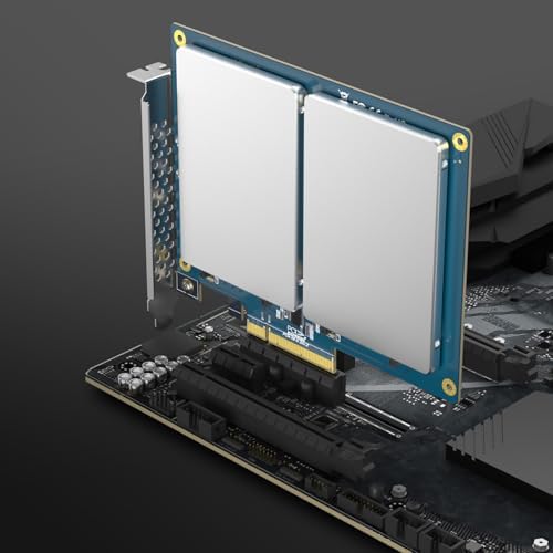 Unlock Unmatched Data Storage with the 10 GTEK PCIe 3.0 x8 Dual U.2 NVMe SSD Adapter Card – Optimize Performance for Servers, NAS & Desktops with Effortless Integration and High-Speed Transfers for Gaming, Video Editing, and Data Management
