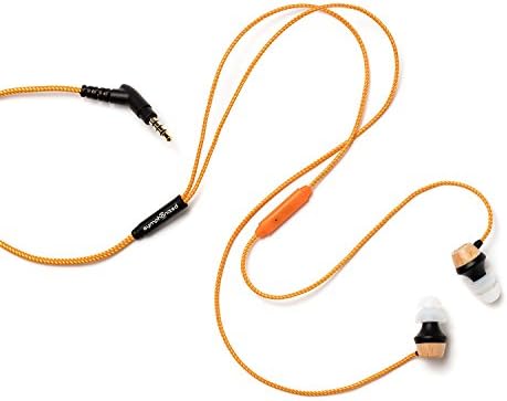 Elevate Your Sound Experience: Symphonized ALN Premium Wood Noise-Isolating In-Ear Headphones with Mic – Lightweight, Durable, and Compatible with All Devices (White)