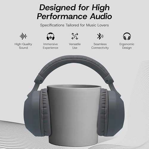 Gabba Goods Aura Elite Premium Wireless Over-Ear Headphones – Unmatched High-Resolution Audio with Built-In Mic, SD Card Compatibility & 6-Hour Battery Life – Perfect for Gamers, Travelers, and Professionals – Chic Black Design for Audiophiles and Everyday Users