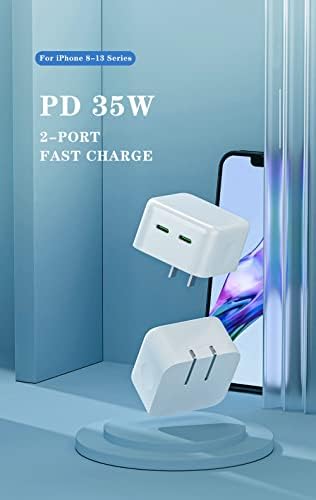 Experience Rapid Charging with Our 35 W Dual-Port USB Type-C Wall Adapter – Compact, Universal, and Safe Power Delivery for All Your Devices