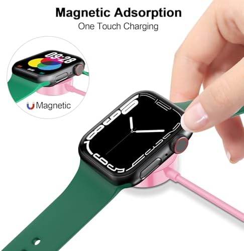 Revolutionary USB-C Magnetic Charging Cable for Apple Watch – High-Speed 6.6 FT Charging Solution Compatible with All Series Models Including Ultra2/Ultra/8/7/6/SE/SE2/5/4/3/2 – Elegant Black Design Ideal for Home and Office Use – Durable Smartwatch Charger for Optimal Performance and Convenience