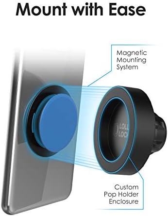 Revolutionize Your Driving with the ENCASED Lolli Lockit CD Car Mount – Magnetic Socket Holder for Pop Phone Grips, Patent Pending Design for Ultimate Stability and Convenience in Any Vehicle
