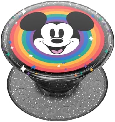Disney Classic Mouse Pop Sockets Phone Grip with Versatile Kickstand – Ultimate Anti-Drop Phone Holder for One-Handed Use and Easy Style Switchability – Compatible with i Phone, Samsung, and Most Cases – Ideal for Wireless Charging and Everyday Convenience