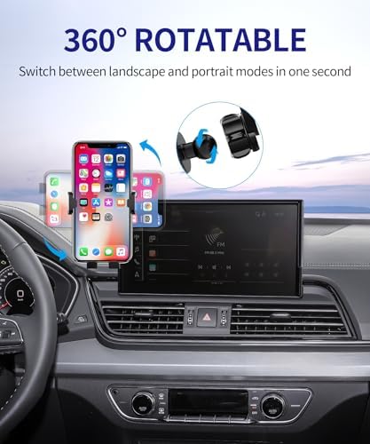 Car Phone Holder for 2021-2025 Audi Q5/2020-2025 A5/S5/RS5/20-25 A4/S4, 360° Rotation, 10.1 inch Screen Fixed Clip, Auto Accessories Navigation Bracket – Enhanced Compatibility and Speed
