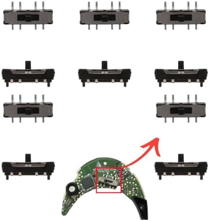 Bose Quiet Comfort Power Button Replacement Switch – Premium Bluetooth Sliding Assembly in Eye-Catching Green/Black for Effortless Headphone Repair and Enhanced Audio Connectivity – Compatible with Quiet Comfort 45/35 I II Models