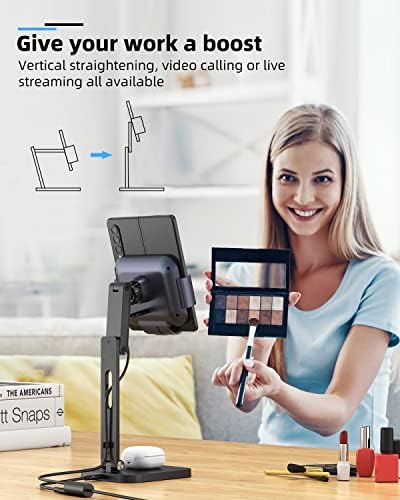 Sleek Aluminium Alloy 2-in-1 Wireless Charger Stand for Samsung Galaxy Z Fold & Galaxy Buds – Rapid 3-Coil Charging Station with 20 W Adapter for Enhanced Device Efficiency – Portable and Stylish Design Ideal for Modern Workspaces and On-the-Go Charging