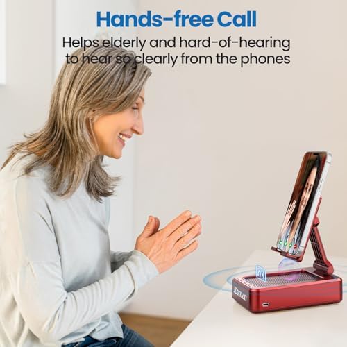 Transform Your Multimedia Experience with the JTEMAN Adjustable Tablet Stand Featuring Bluetooth Speakers – Versatile Kitchen Gadget and Perfect Gift for Him or Her – Wireless Charging Station for Phones and Tablets, Enhanced Compatibility for All Devices