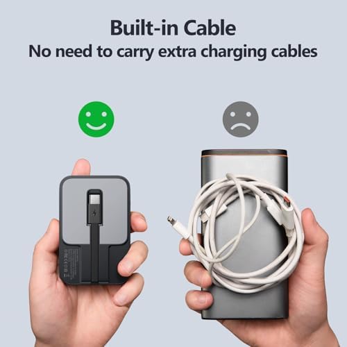 Ultimate Portable Power Bank for Apple Watch & i Phone – 5200 m Ah Magnetic Wireless Charger with Built-in Cable, Slim Travel Battery Pack for Apple Watch Series 9/Ultra2/8/7/6/SE/5 & i Phone Models 14/13/12/11/XR/8/7/6 s – Fast Charging for Active Lifestyles