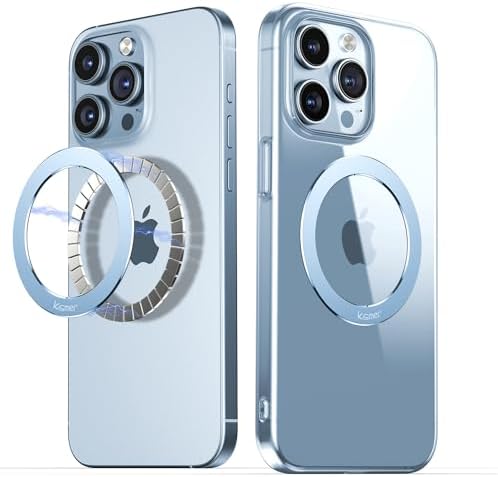 Mag Safe Magnetic Ring Stickers – Dual Pack for Superior Wireless Charging and Secure Mounting – Sleek Blue Titanium Design – Universal Compatibility for All Mag Safe Devices – Effortless Grip and Enhanced Mobile Efficiency – Elevate Your Smartphone Experience Now!