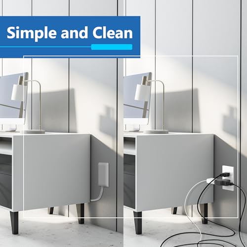 Elevate Your Power Management with the LIDER Ultra-Thin Outlet Extender – 3 Receptacles, 12 W USB Type-A & USB Type-C Charging Ports, Compact Flat-Face Design, 3 ft Cord, ETL-Listed Safety Assurance, Perfect for Home and Office Use