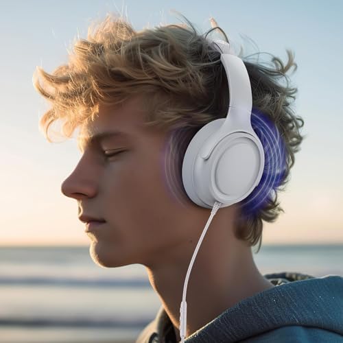 Experience Ultimate Sound Clarity with Stylish Purple USB C Wired Over-Ear Headphones – Immerse Yourself in Exceptional Hi-Fi Stereo Audio and Advanced Noise Isolation for Unmatched Comfort, Ideal for Music Aficionados and Professionals, Fully Compatible with USB C Devices
